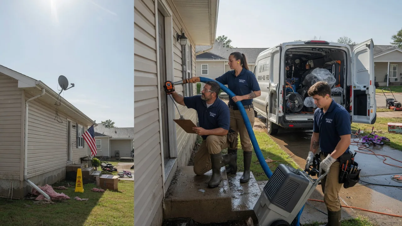 Ceiling Water Damage Restoration in Latham, KS near me